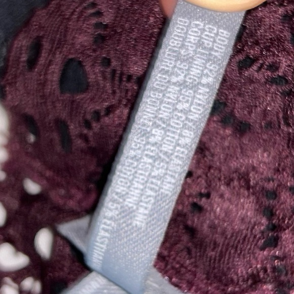 Aerie Bralette Boho Floral Lace Stretch Band Wire free Removable Padded Bra - Picture 7 of 9